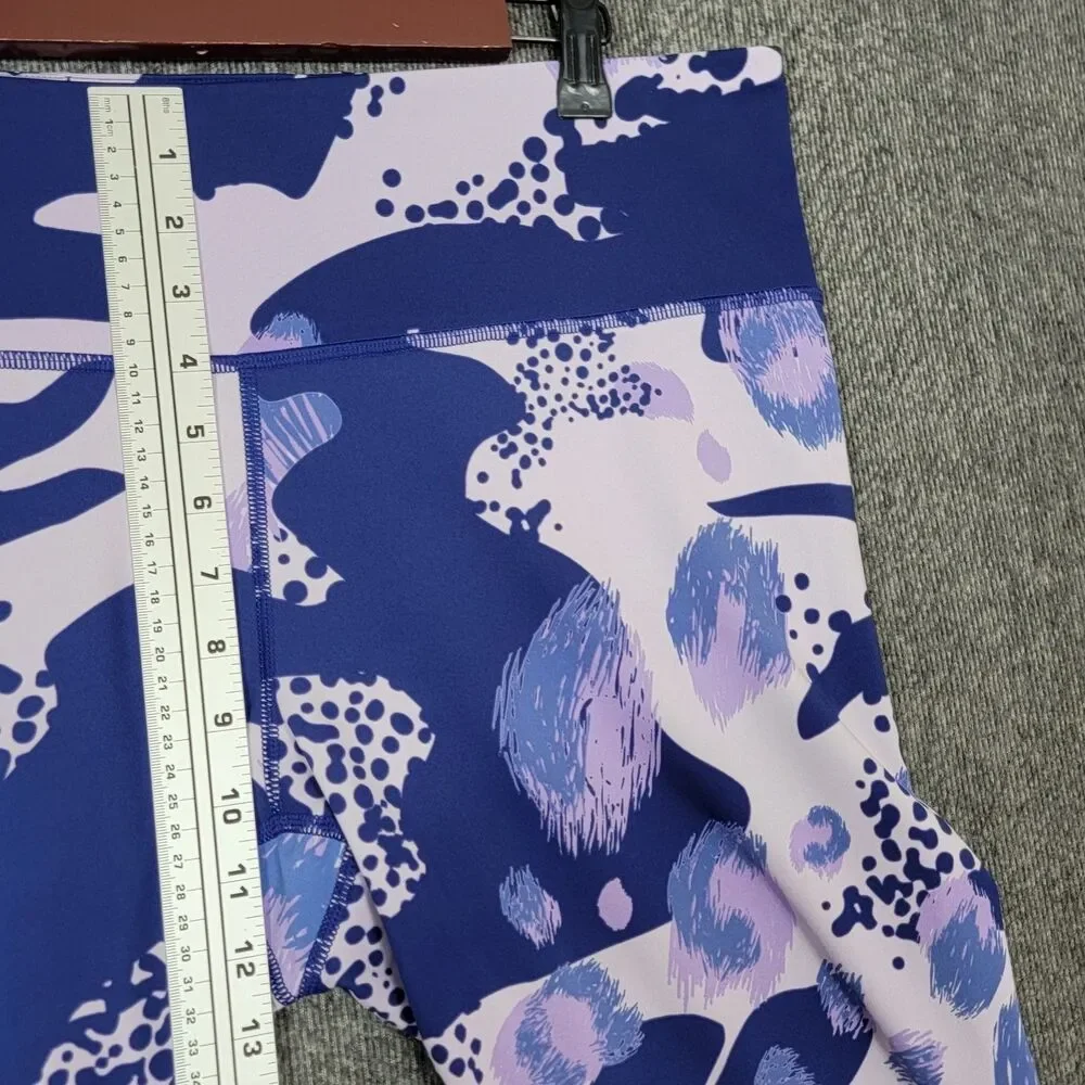 Under Armour Leggings Womens XL Bluish Purple Breathelux Print Athletic #1366941 - Picture 5 of 14